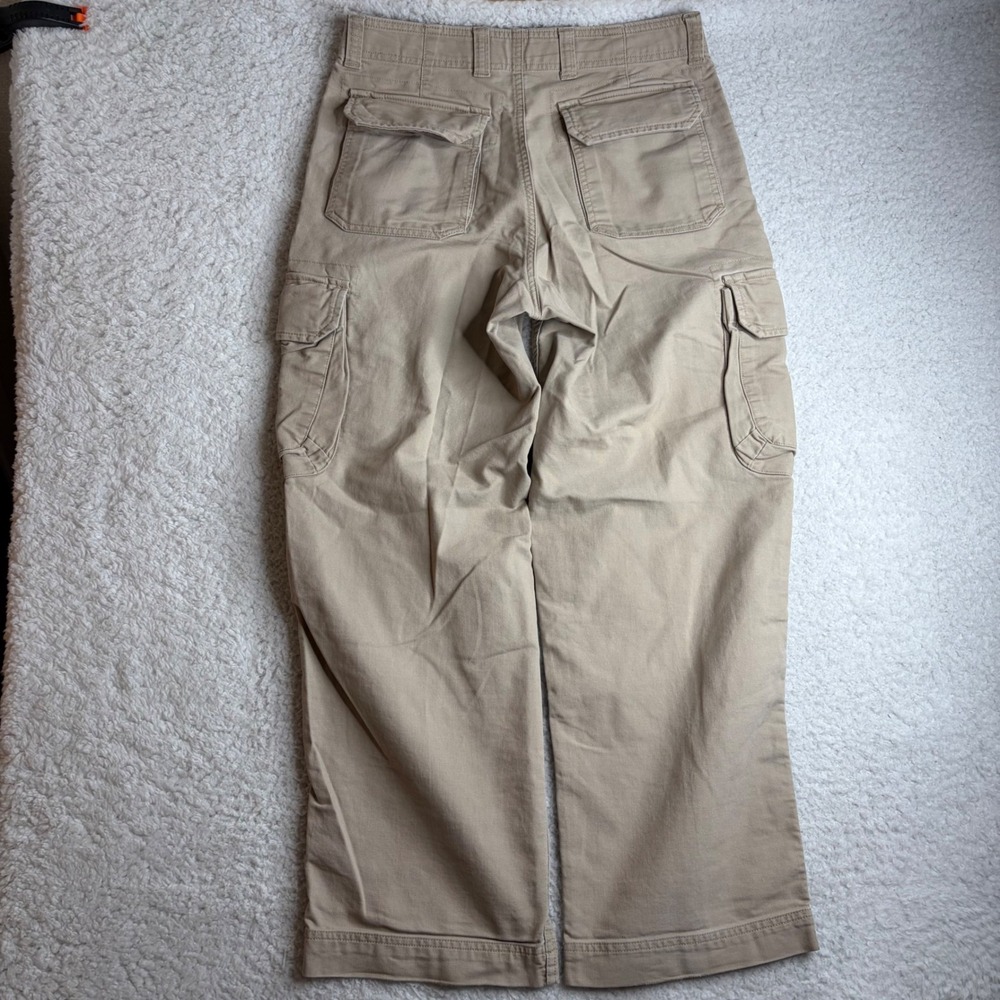 Gap Factory baggy Mens 30x30 Tan Beige Cargo Paratrooper Wide Leg Pants Y2K
